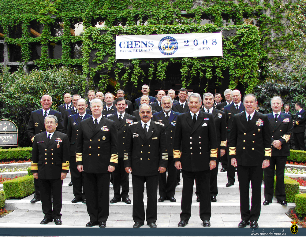 Foto de familia de los Jefes de Estado Mayor de las Marinas europeas